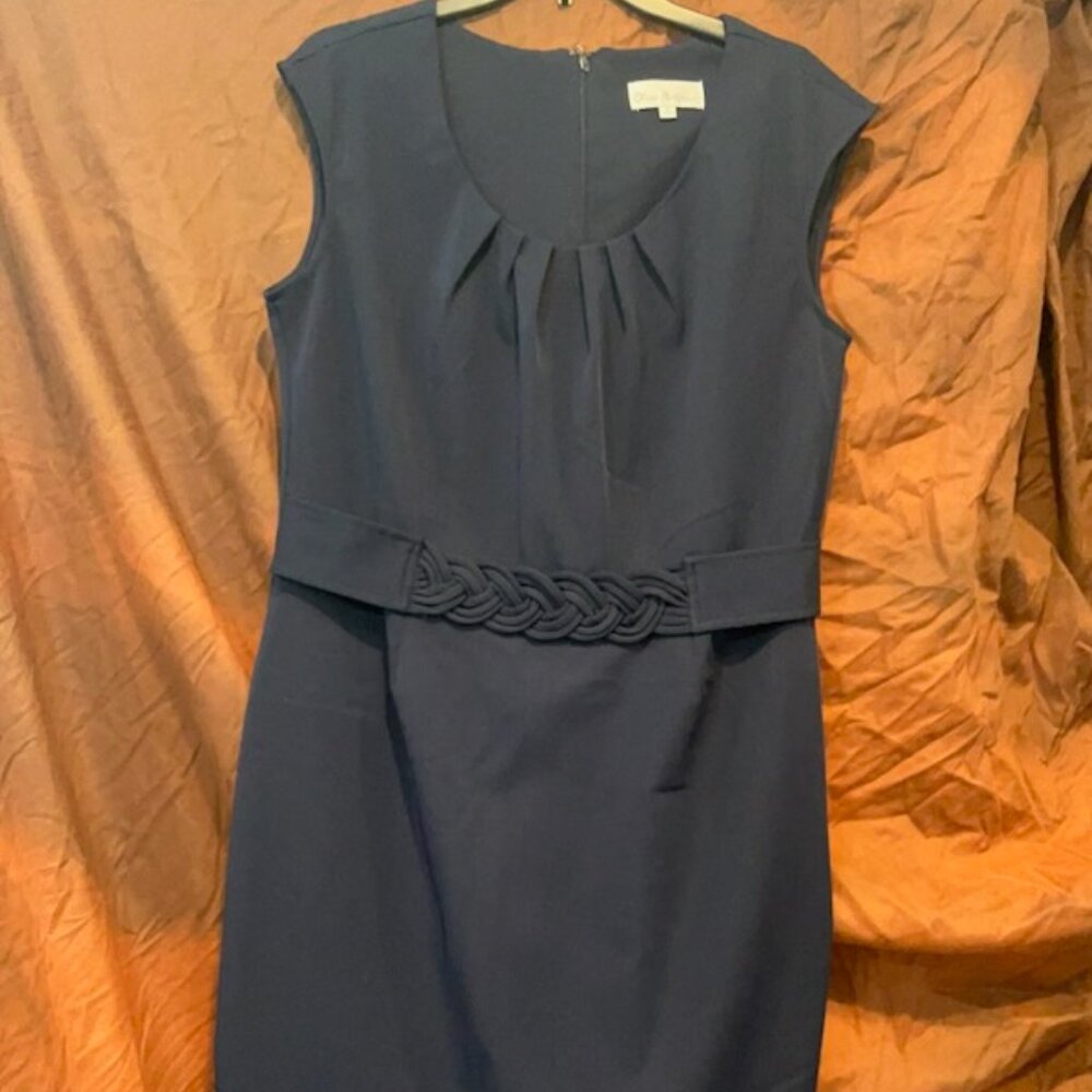 Oliva Matthews Dark Navy Blue Sleeveless Dress Size 16
